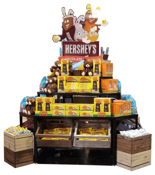 Hershey Chocolate World Candy Display